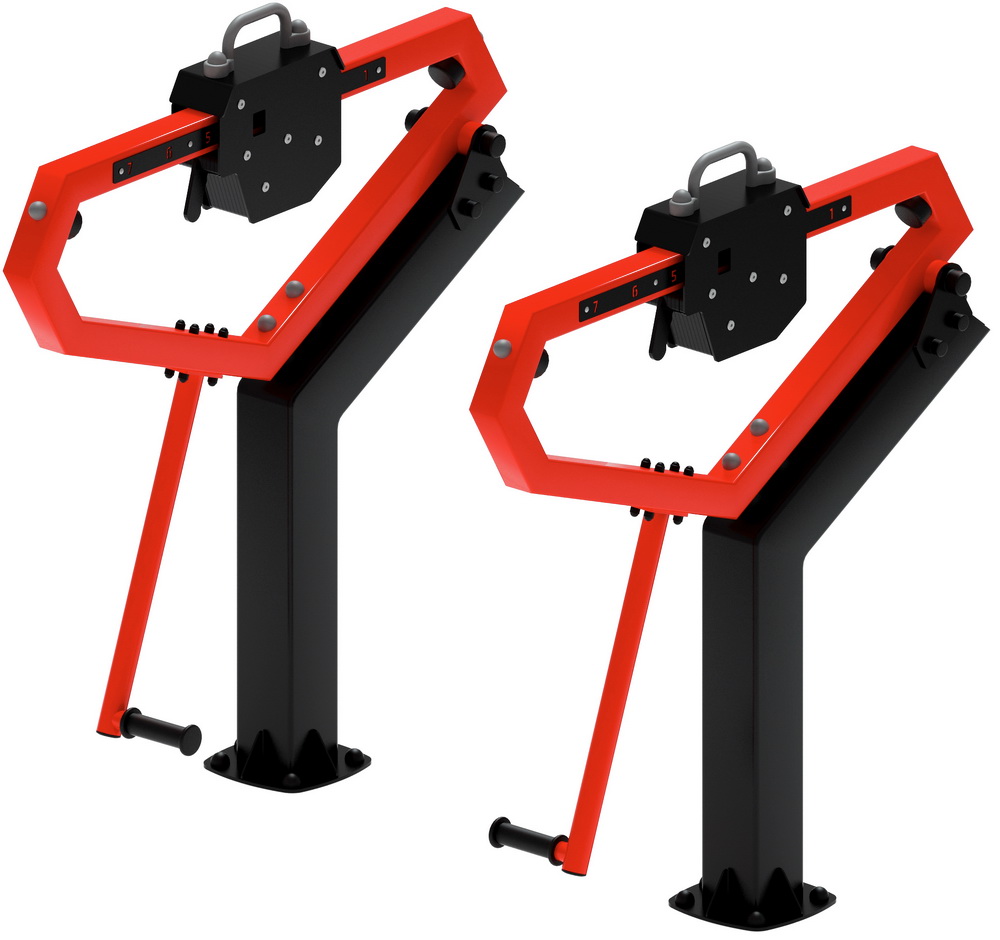 Тренажер уличный ПРИСЕДАНИЯ (красный) СТ 025-11.П