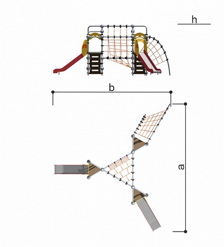 Детский спортивно-игровой комплекс Romana 057.45.00