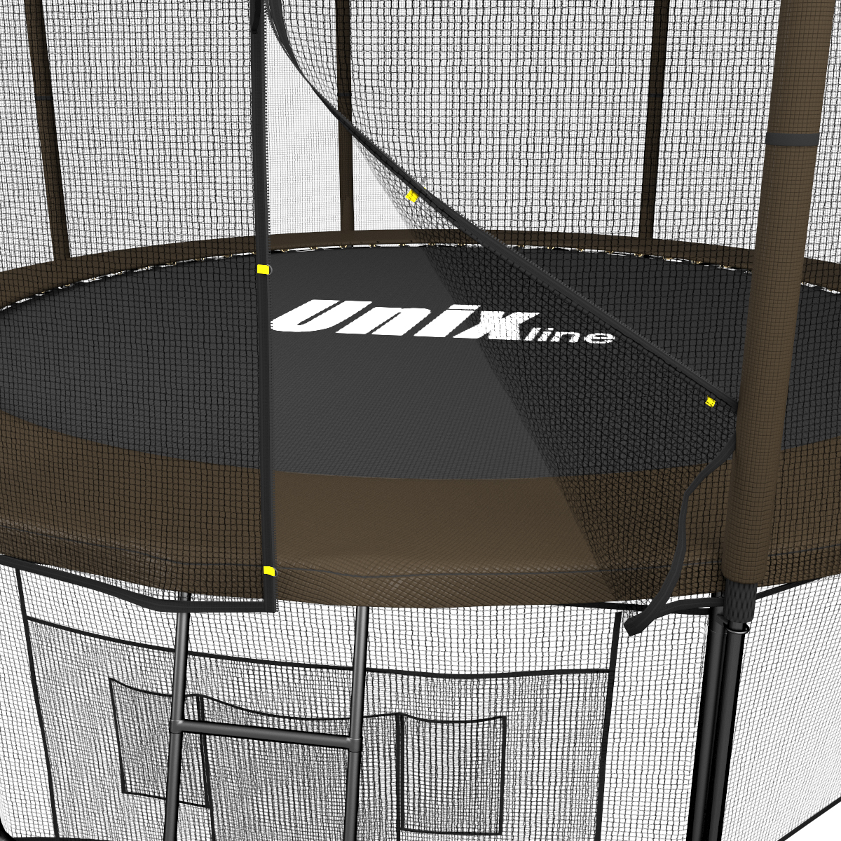 Батут UNIX line 12 ft Black&Brown (outside)