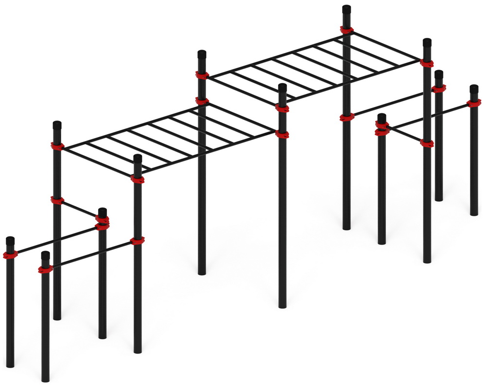 Уличный атлетический комплекс ВОРКАУТ 26 (108) низкий