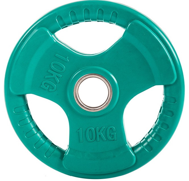 Диск для штанги цветной обрезиненный D-51, 10 кг