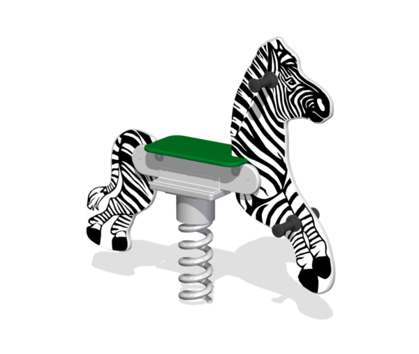 Качалка на пружине для детской площадки Зебра КБ-39.2