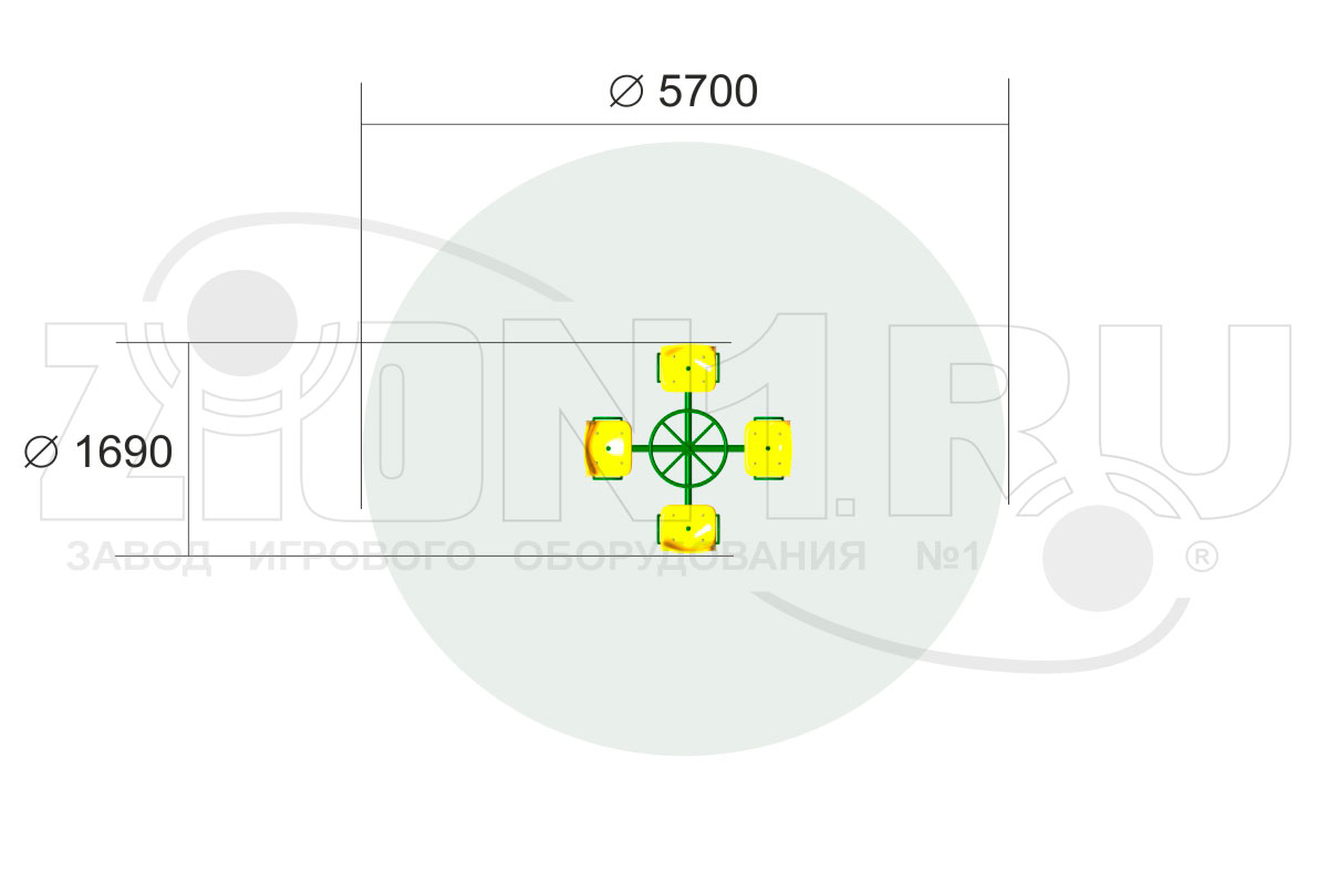 Карусель ZION Штурвал (КР035)