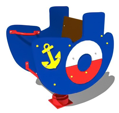 Качалка на пружине ZION Пароходик