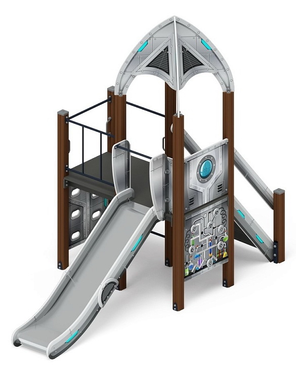 КОСМОПОРТ детский игровой комплекс ДИК 2.14.08-01 (H=1200)