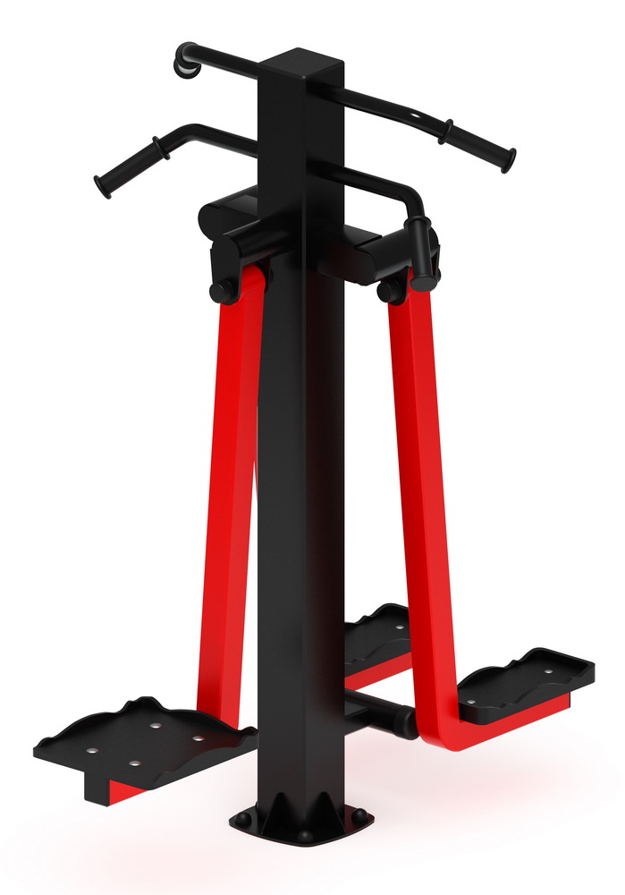 Тренажер уличный ХИПС + МАЯТНИК (красный) СТ 024-11.П