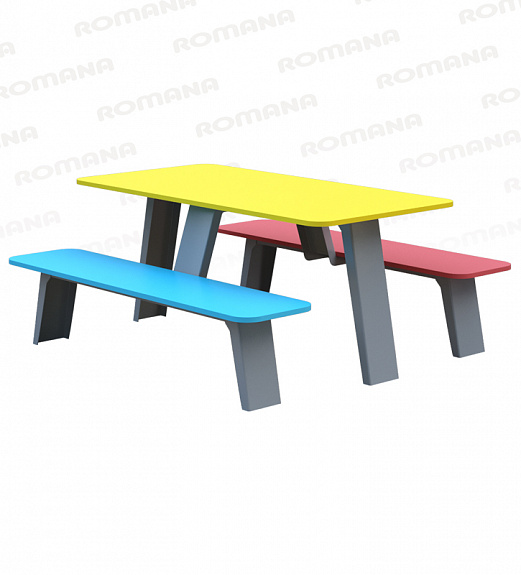 Стол со скамьями (детский) Romana 302.35.00