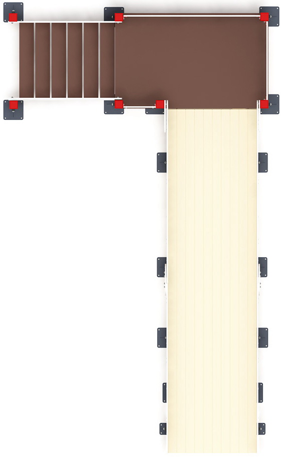 ЗИМА 1 горка (Н=1500) (Коричневый) ИО 49.01.01-13