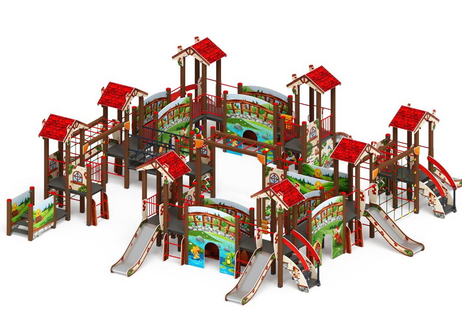 В ГОСТЯХ У СКАЗКИ детский игровой комплекс ДИК 1.05.01-11.С (H=900)