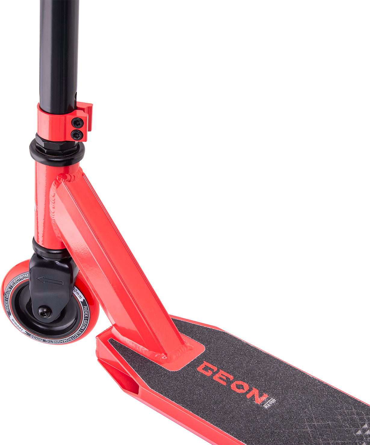 Самокат трюковый Geon red 100 мм