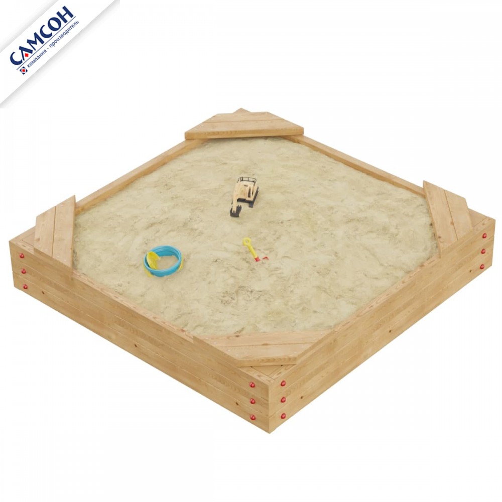 Песочница ДЮНА МАКСИ Самсон (лак сосна, лак венге)