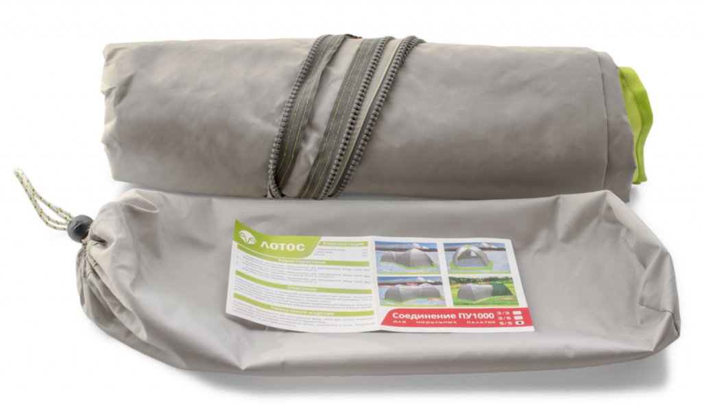 Соединение палаток 5/5 (оливковый с дверью ПУ3000) ЛОТОС