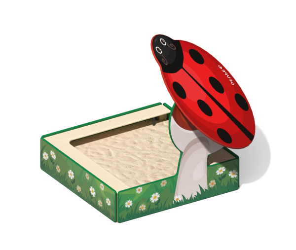 Песочница для детской площадки Божья коровка  ПС-27