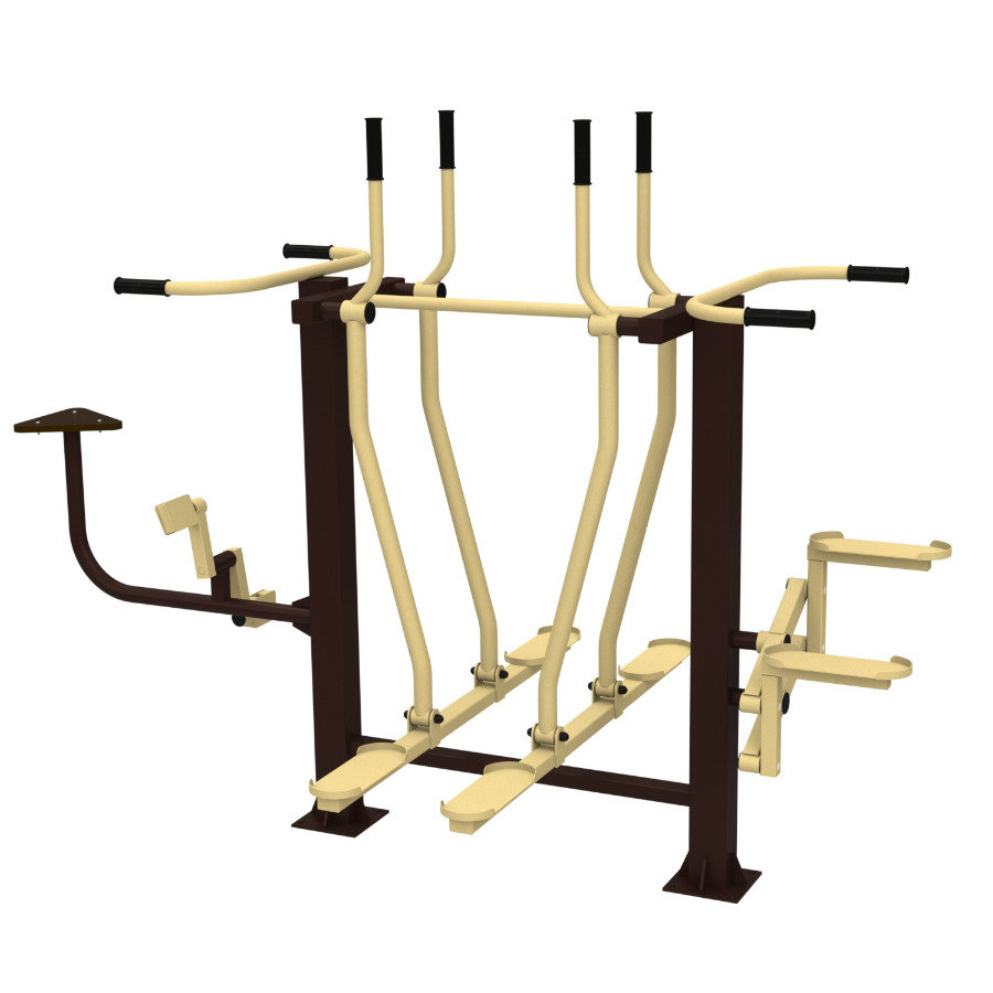 Уличный тренажер Лыжники + Велосипед + Степпер  Air-Gym YT36