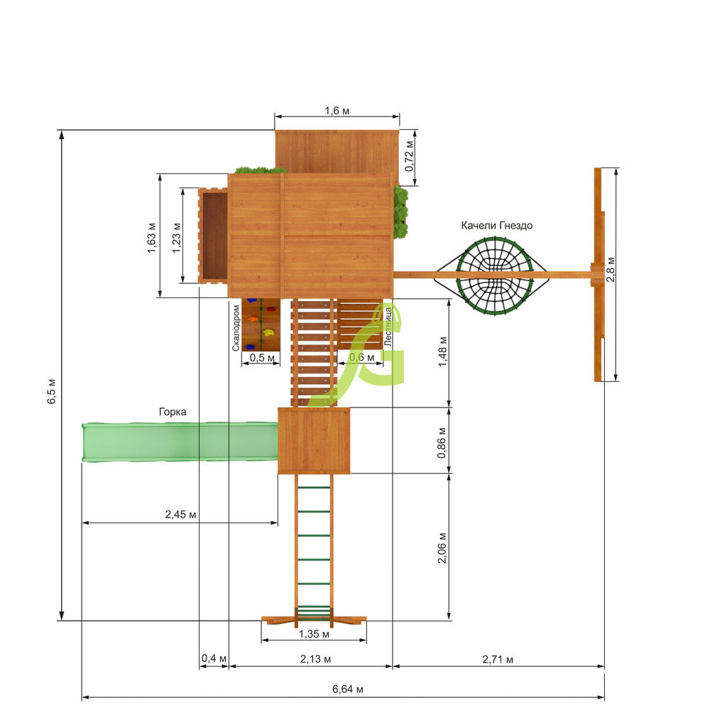Детская площадка IgraGrad Клубный домик Макси