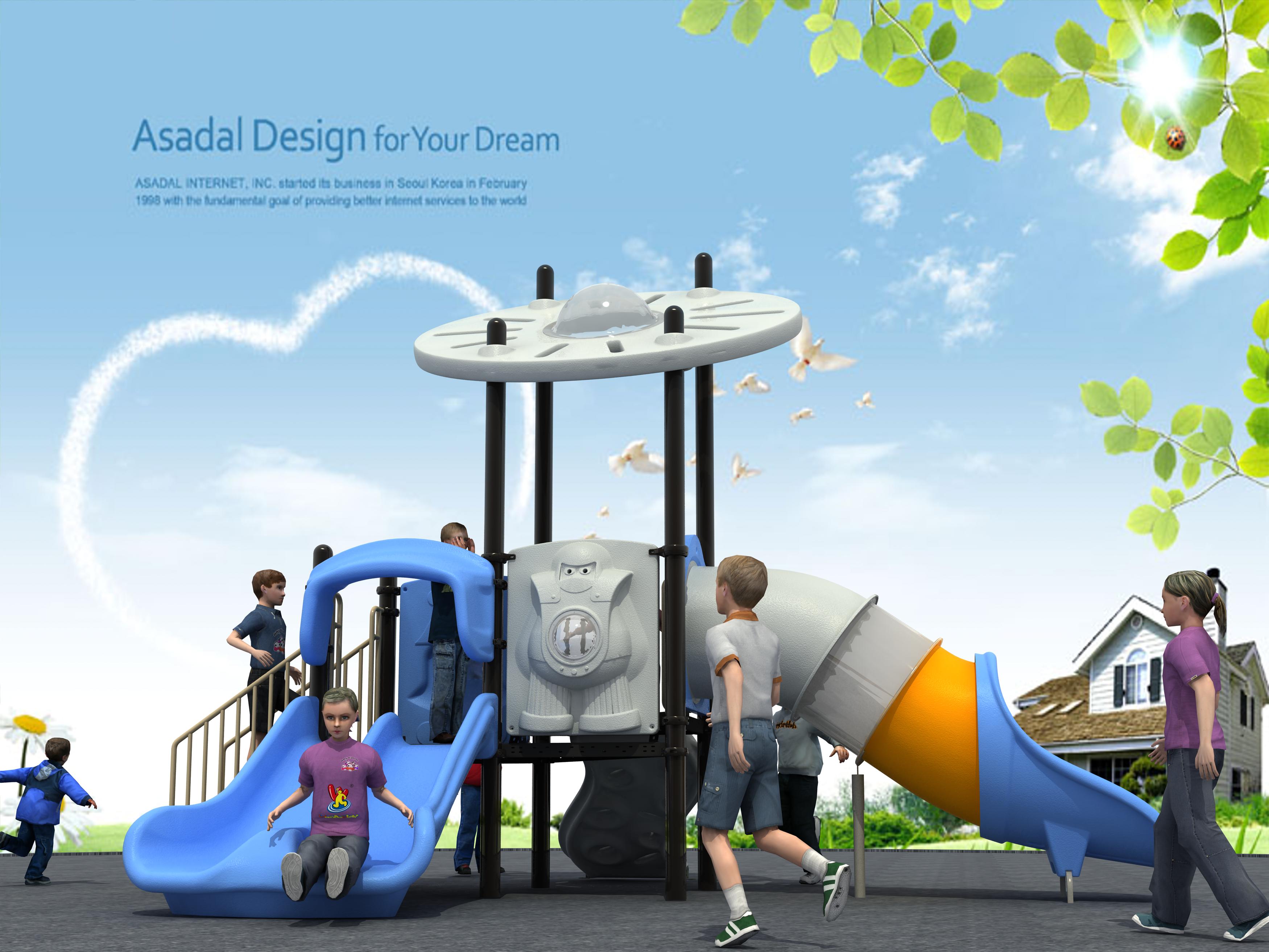 Детская игровая площадка Air-Gym Play Космические пришельцы WD-UT155, серия Пространство