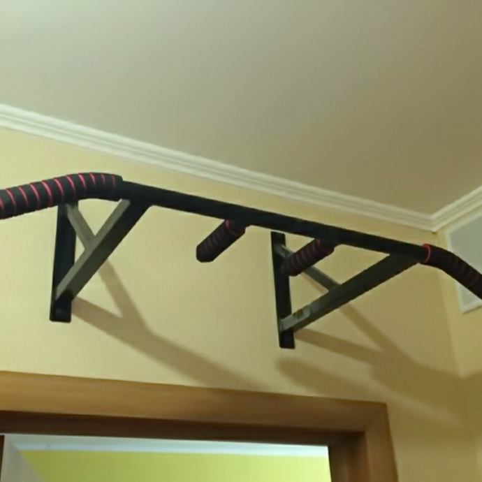 Турник настенный Юный Атлет Атлет-Проф (черный антик серебро)