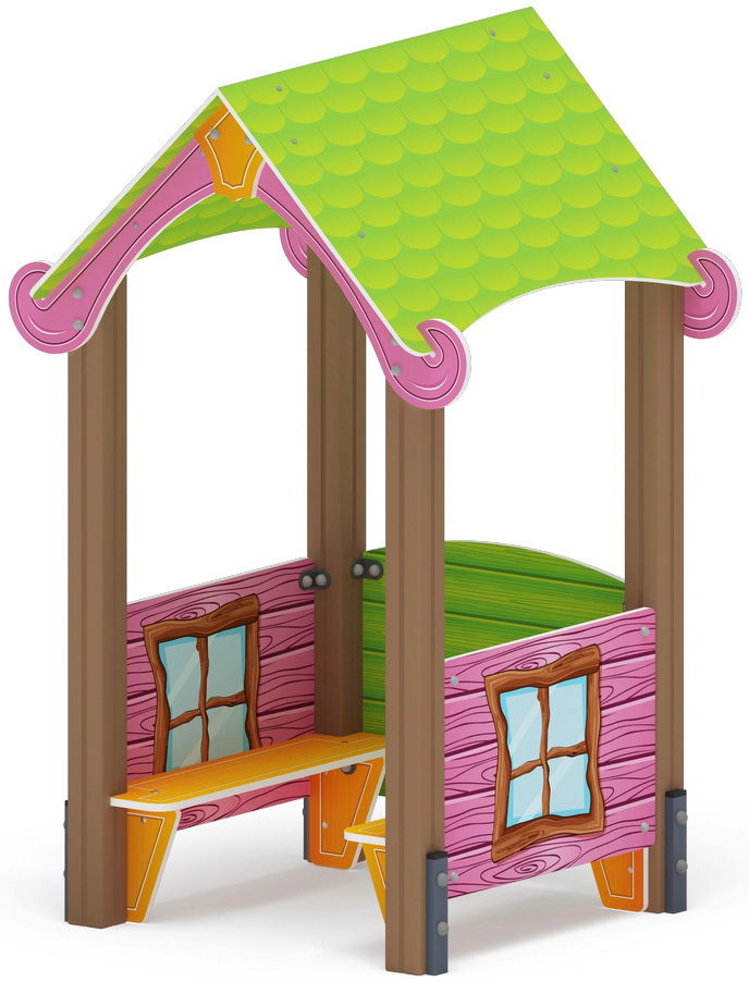Домик ЛУКОМОРЬЕ малый 1 для детской площадки МФ 10.25.01-01