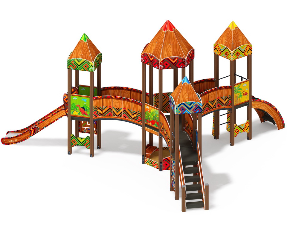 КАРАНДАШИ детский игровой комплекс ДИК 2.26.04-01.С (H=1200)