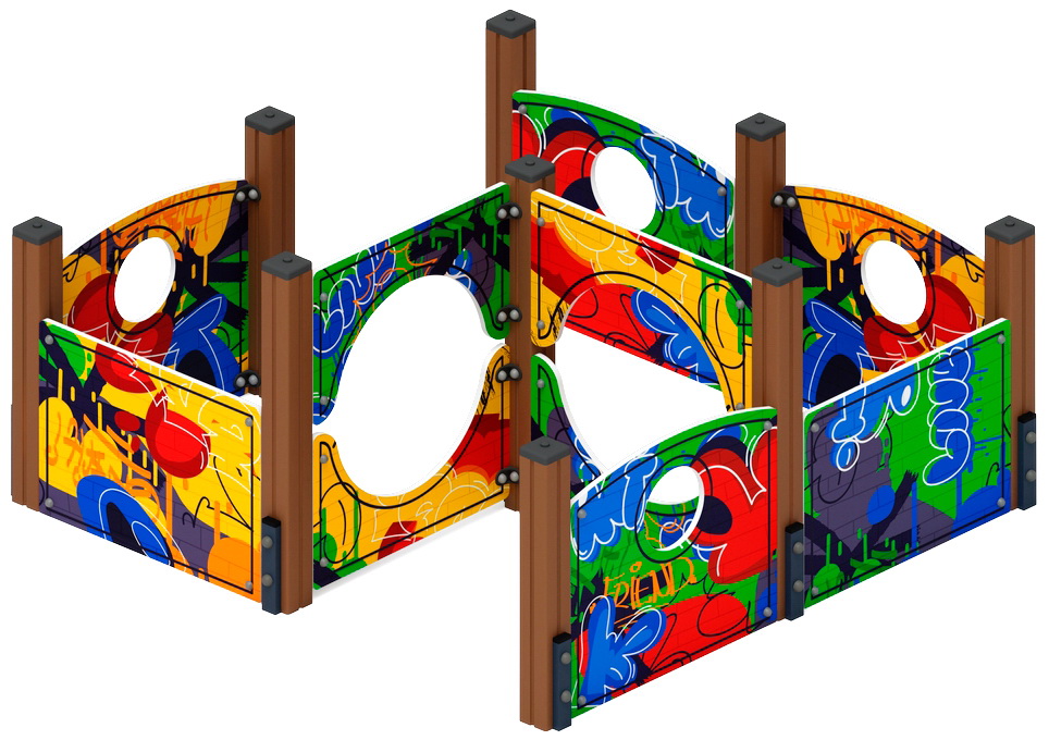 Лабиринт КУБИК 1 (Граффити) игровая форма МФ 20.01.01-10