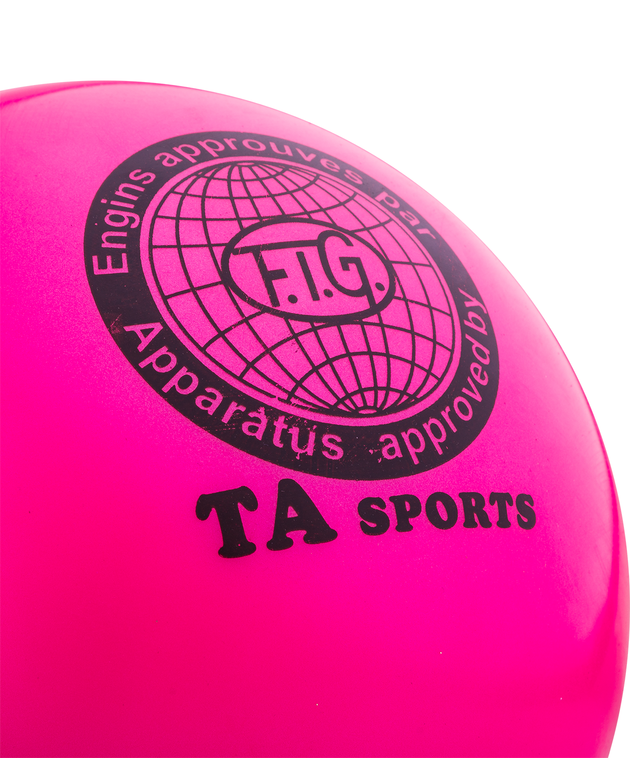 Мяч для художественной гимнастики RGB-101, 15 см, розовый