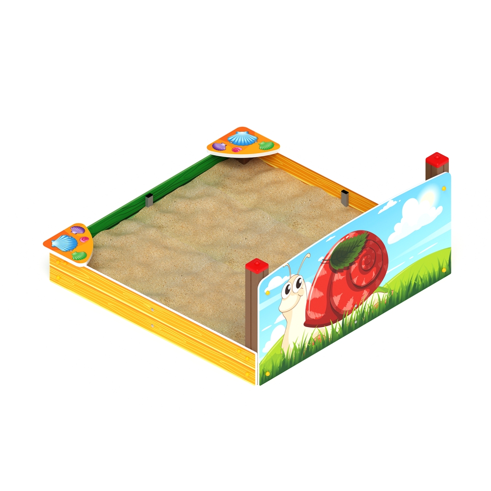 УЛИТКА песочница средняя с ограждением (ракушки) ИО 5.01.02-02