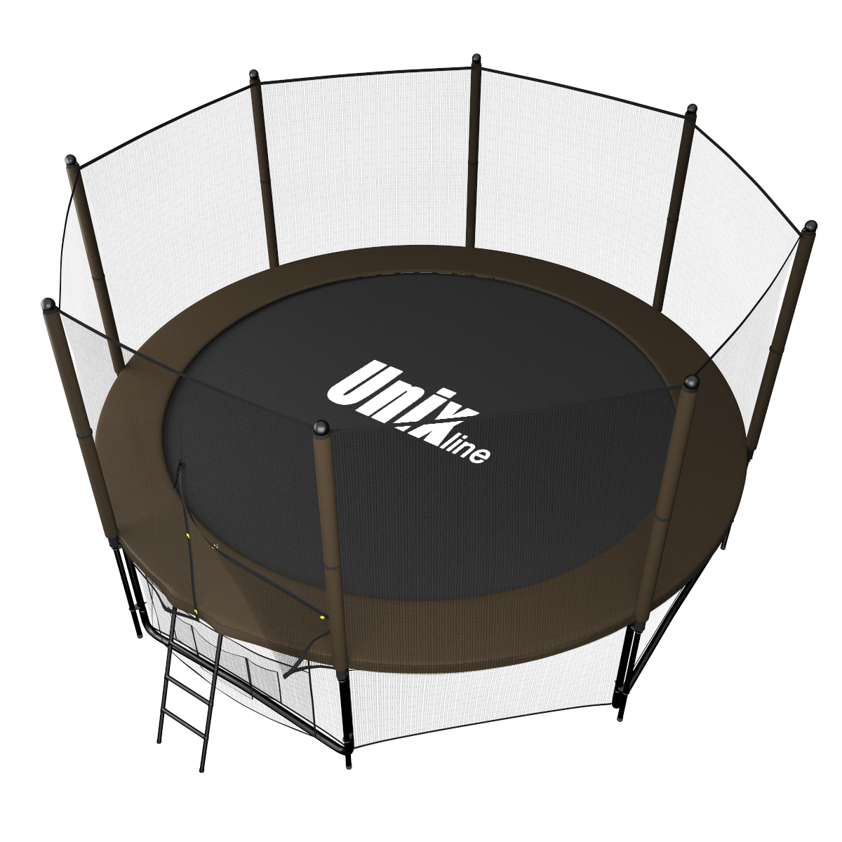 Батут UNIX line 12 ft Black&Brown (outside)