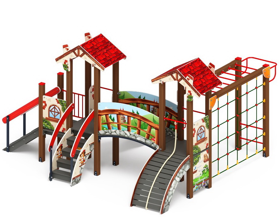 В ГОСТЯХ У СКАЗКИ детский игровой комплекс ДИК 1.05.01-06.С (H=900)