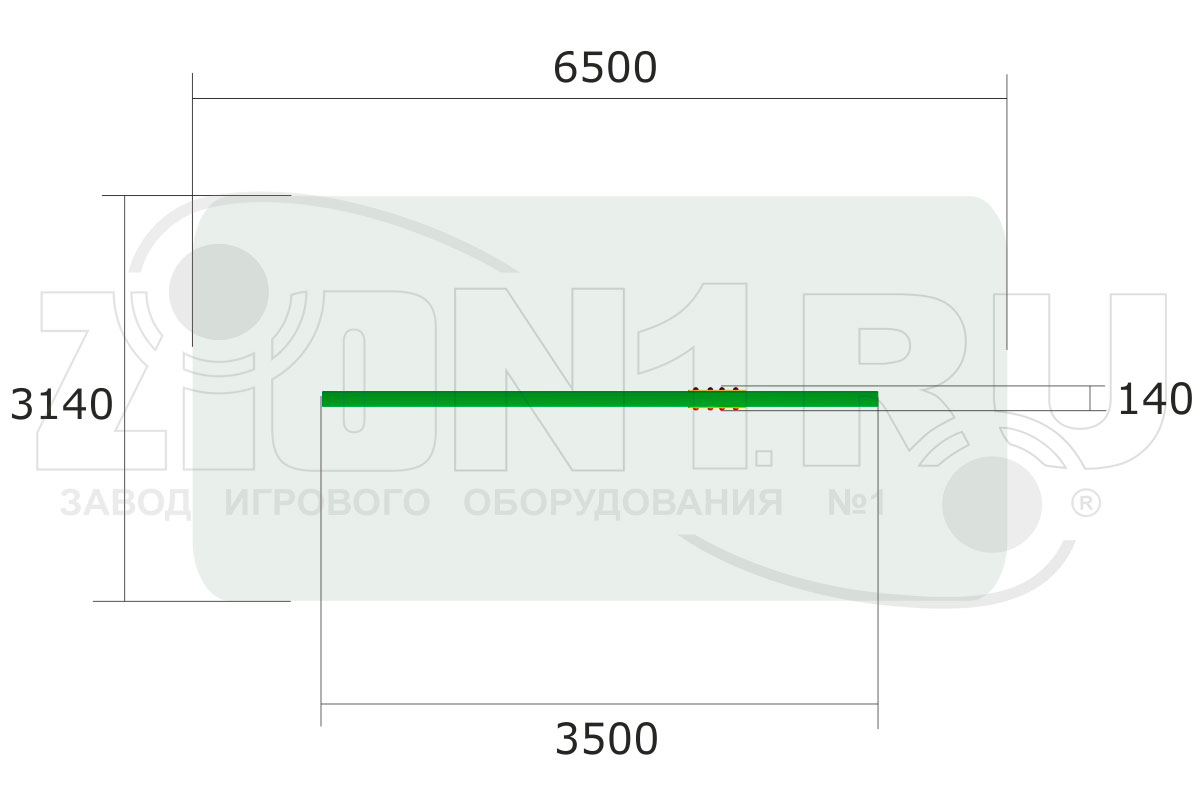 Бум детский ZION с наклонной доской (СЭ080)