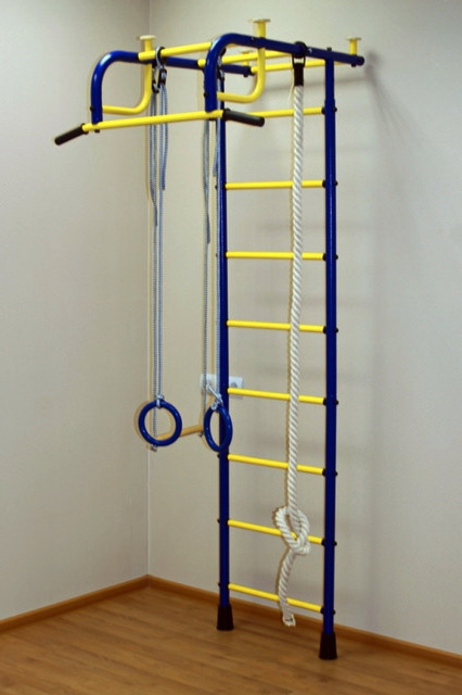 Детский спортивный комплекс Пионер 1М сине/жёлтый