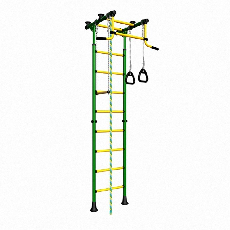 Детский спортивный комплекс ДСКМ "Комета-2" ЭКОНОМ (ДСКМ-2-8.00.Г.490.01-11) зелёно/жёлтый