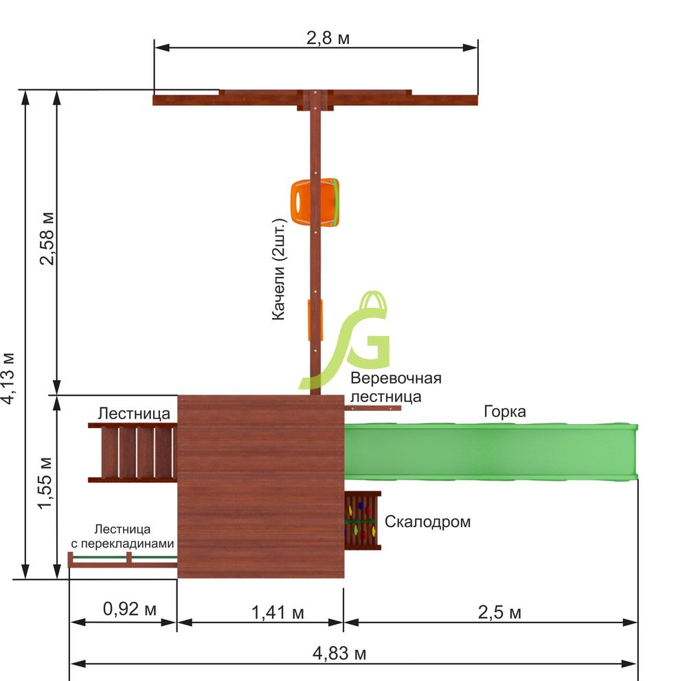 Детская площадка IgraGrad "Панда Фани Fort"