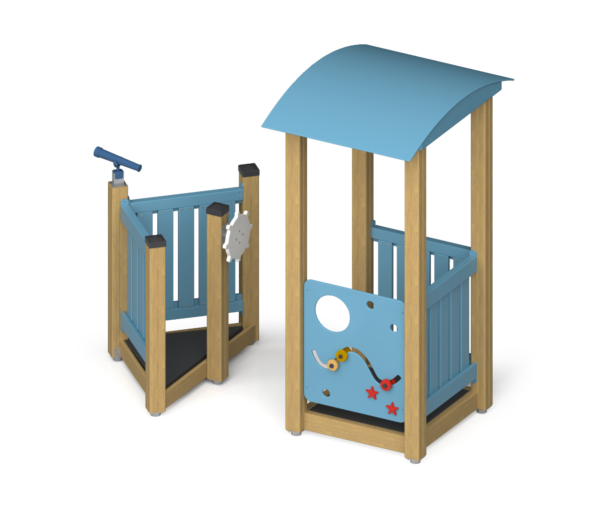 Игровое оборудование для детской площадки Домик со штурвалом  ПС-310