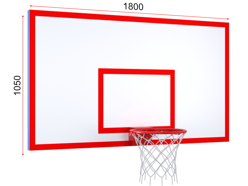 Игровой щит из фанеры на металлическом каркасе с кольцом (на выбор)