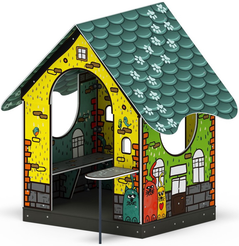 ДОМИК МИНИ тип 2 (Город) для детской площадки МФ 10.01.11-02