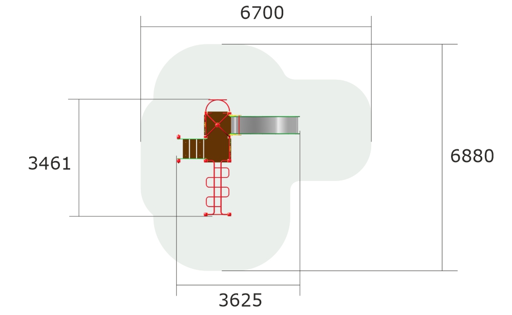 Детский игровой комплекс ZION Горная зебра (КД081)