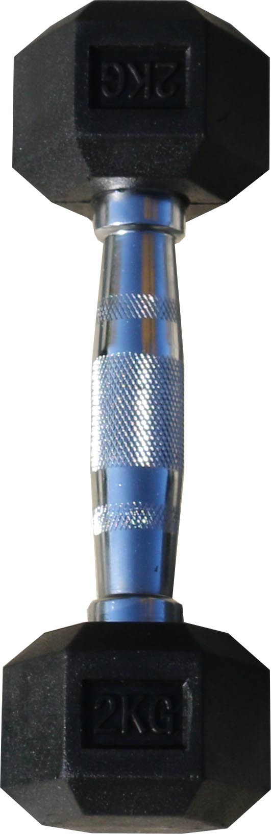 Гантель гексагональная обрезиненная 8 кг