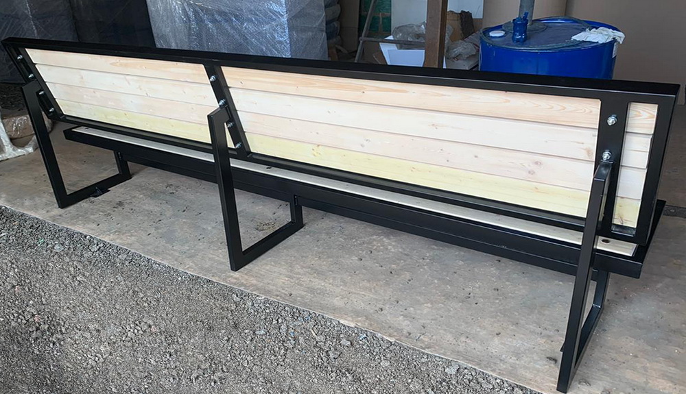 Уличная скамейка со спинкой «Парк» (14.6.700)