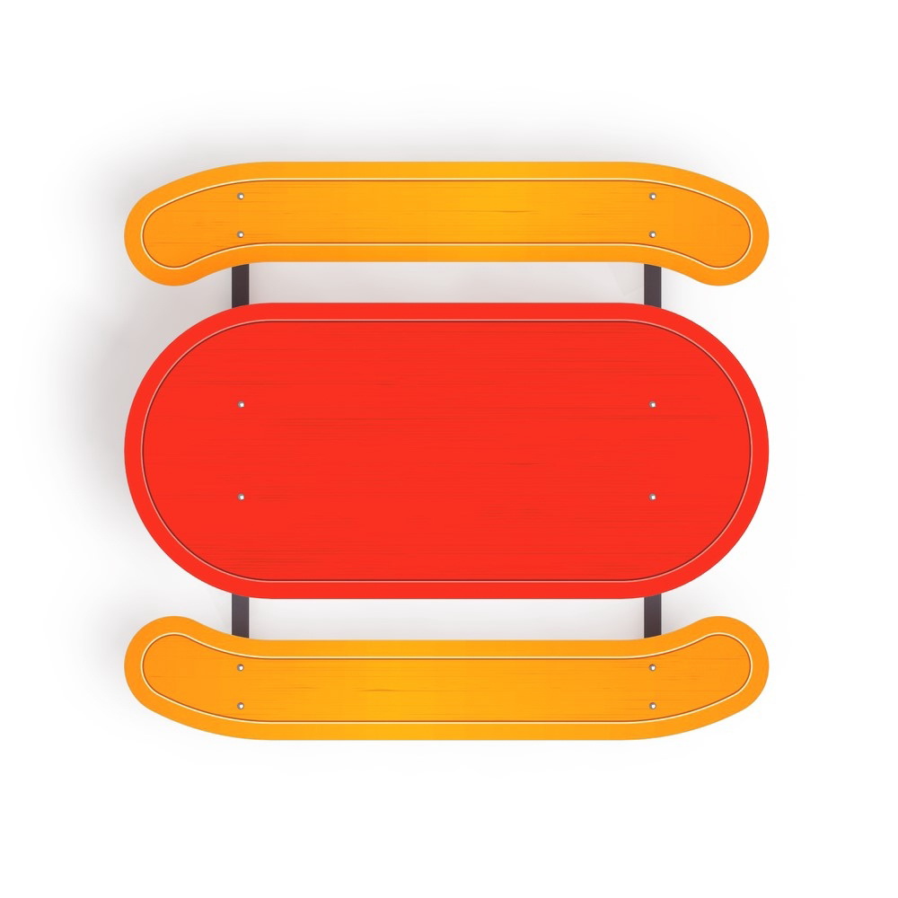 СТОЛИК ДЕТСКИЙ овальный для детской площадки МФ 31.01.09-01