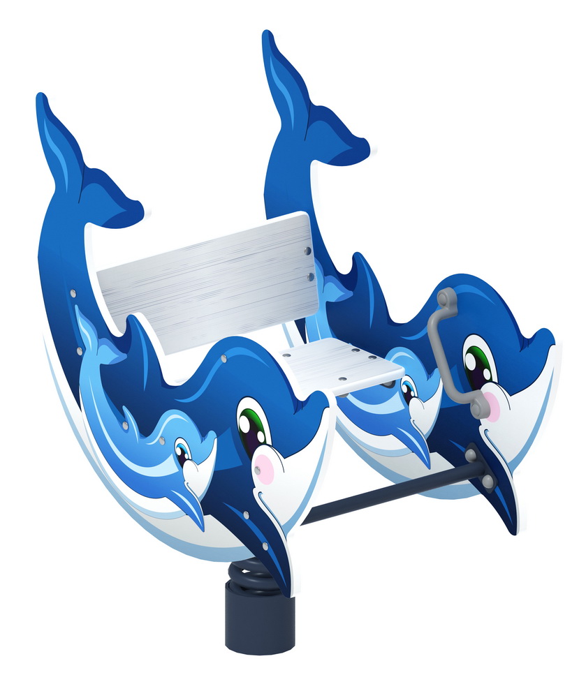 ДЕЛЬФИНЧИК качалка на пружине ИО 22.17.02