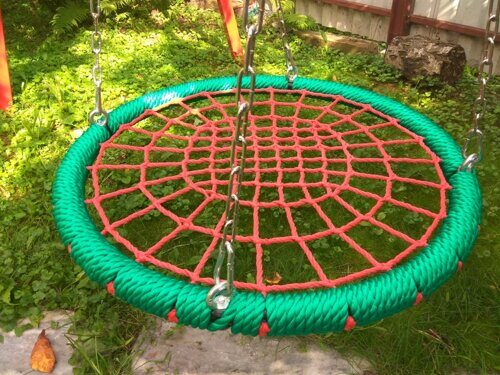 Качели-гнездо круглые 120 см на цепях