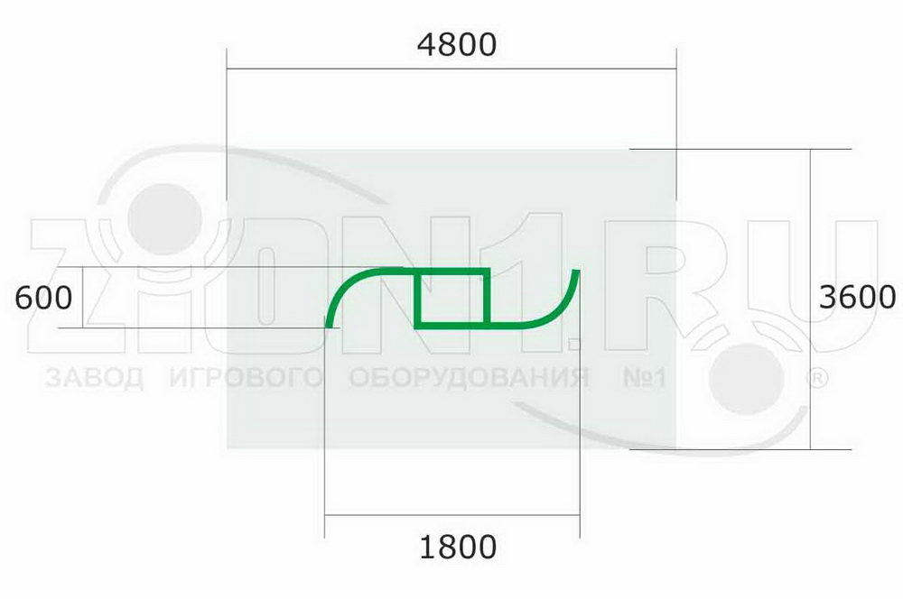 Шведская стенка ZION Завиток (СЭ155)