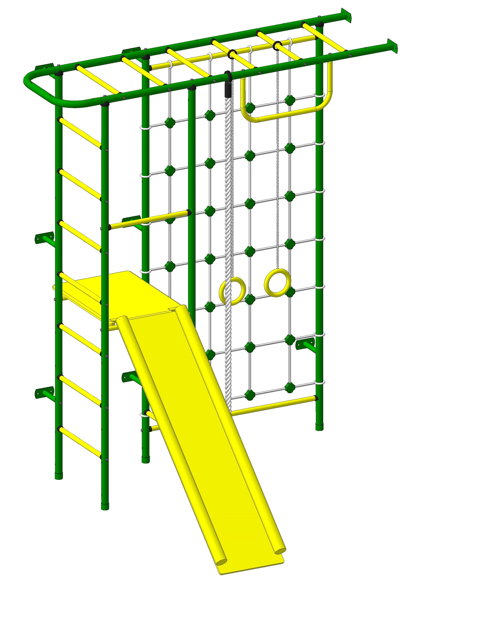 Спортивно-игровой комплекс Пионер 11С белый