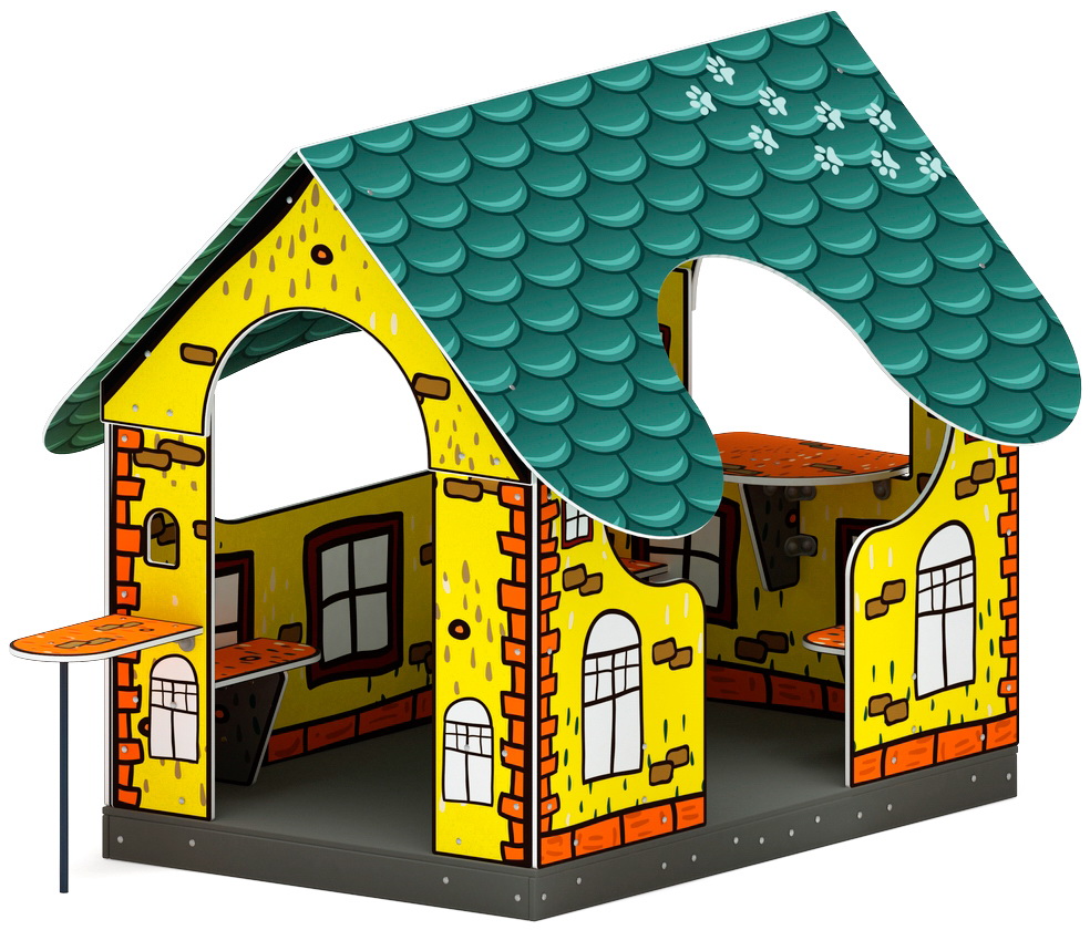 ДОМИК МИНИ тип 4 (Город) для детской площадки МФ 10.01.13-02