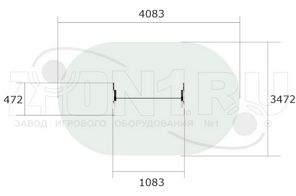 Турник детский ZION Мишка (СЭ081)