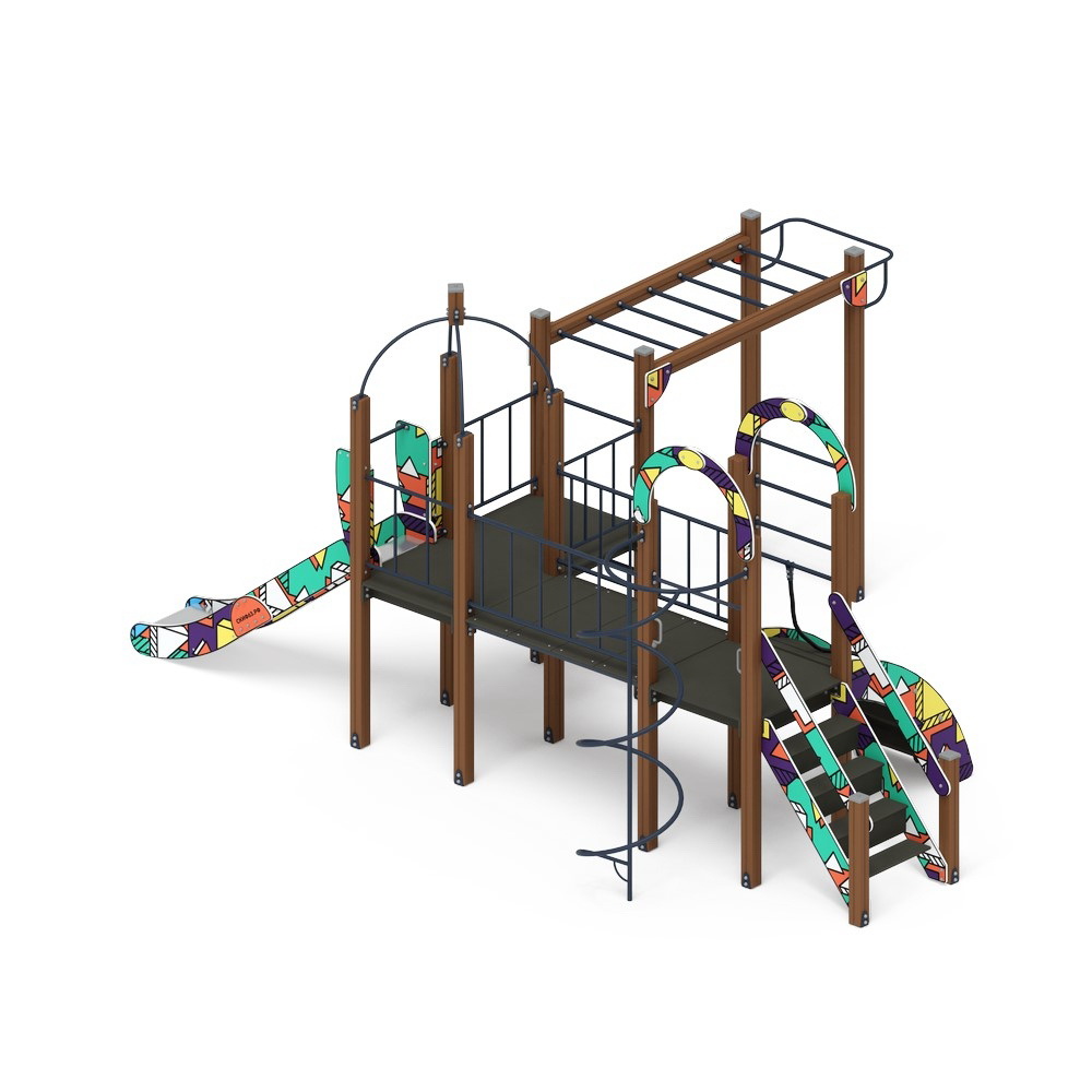 НАВИНА (Геометрия) детский игровой комплекс ДИК 2.09.05-02 (H=1200)