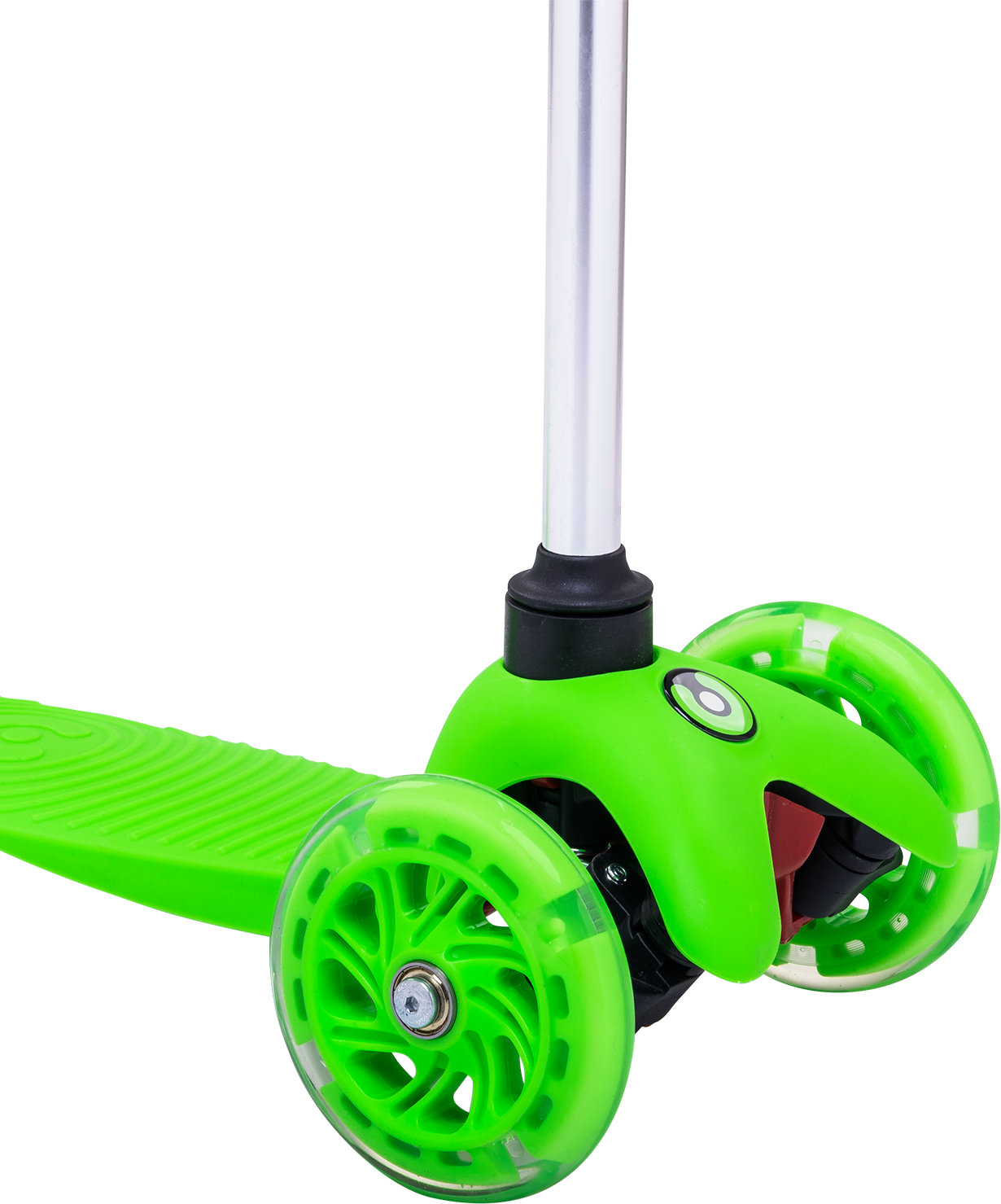 Самокат 3-колесный Zippy 3D, 120/80 мм, зеленый