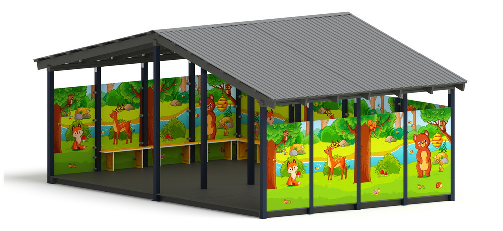 Теневой навес (Полянка) МФ 70.6.4-07