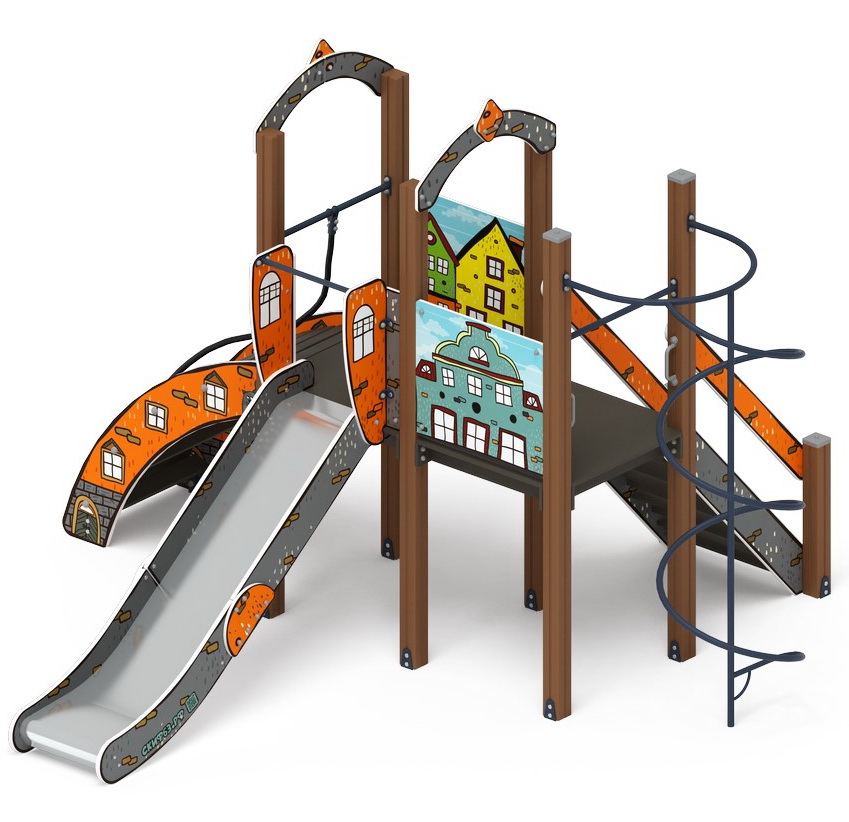 ИГРАЙТЕ С НАМИ (Город) детский игровой комплекс ДИК 2.01.1.02-01 (H=1200)