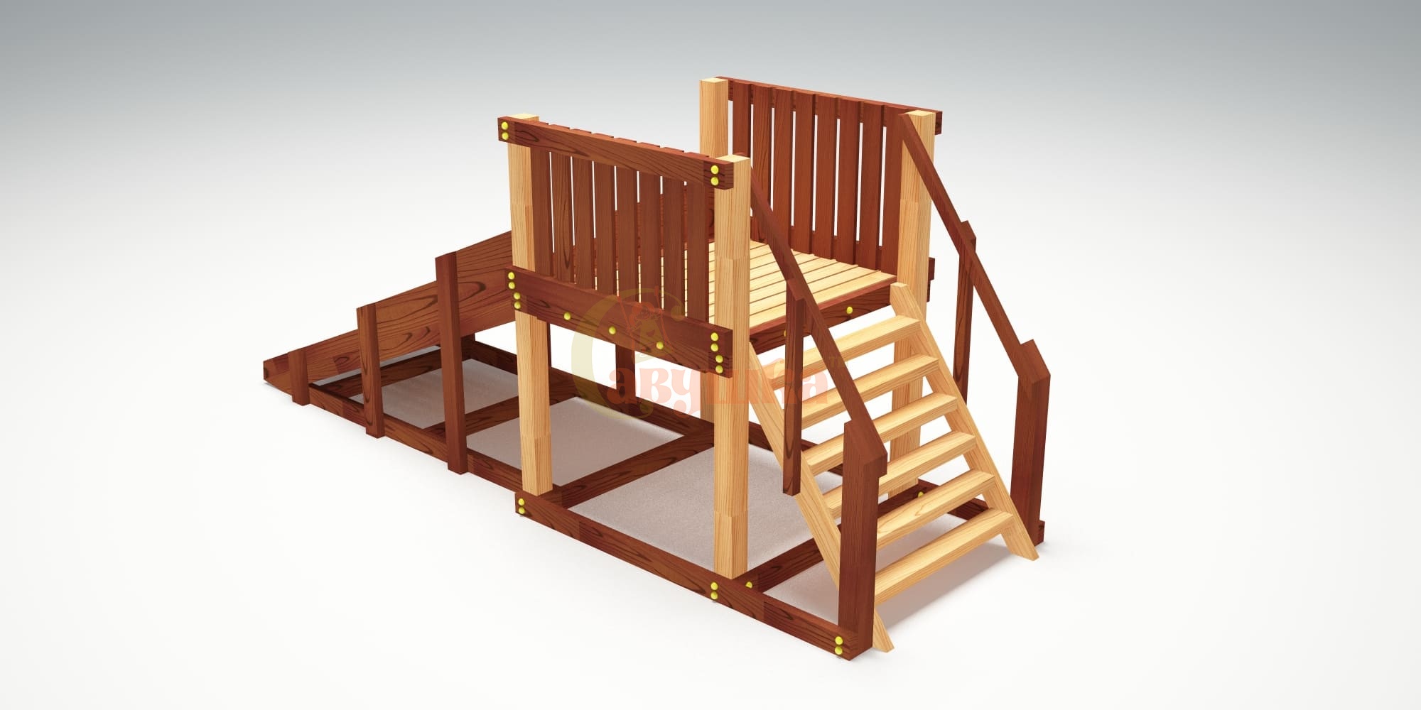 Зимняя горка ЗИМА 1 Савушка (скат 2,3 м)